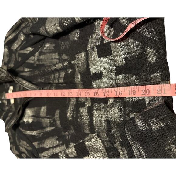 Kay Unger New York Zip Front Blazer Jacket Size 6 Black Silver Metallic Unique - Picture 8 of 12